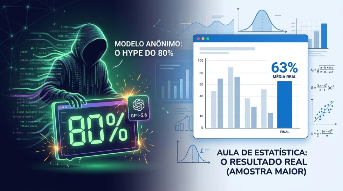 O modelo fantasma que "destruiu" o GPT-5.6 — e a aula de estatística que veio junto